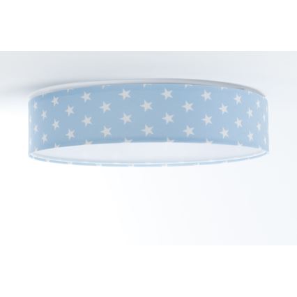 Luminária de teto infantil LED regulável SMART GALAXY KIDS LED/24W/230V 3000-6500K estrelas azul/branco + comando à distância