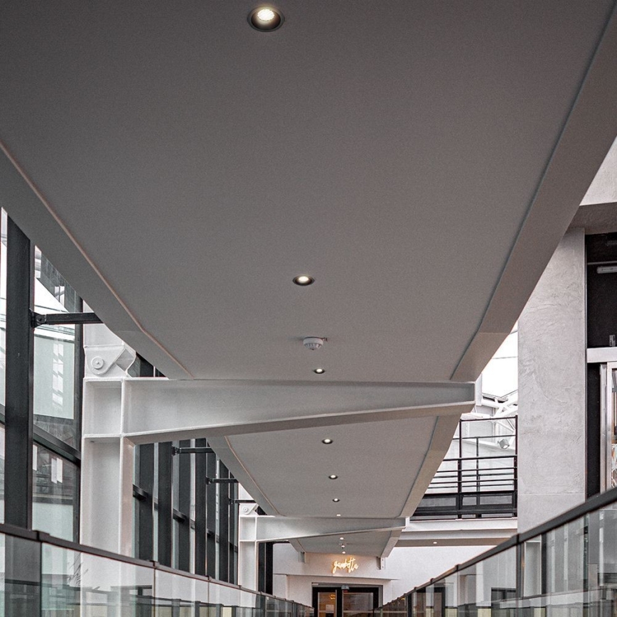 Luminária de embutir LED/18W/230V 3000/4000/6400K Ø 10,6 cm preta