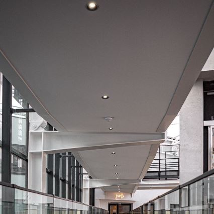 Luminária LED de embutir LED/24W/230V 3000/4000/6400K Ø 13,5 cm preta