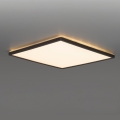 Luminária LED para casa de banho com sensor de movimento e crepúsculo NIVERA LED/12W/230V IP54 3000/4000/6000K 22,5x22,5 cm preta + comando à distância