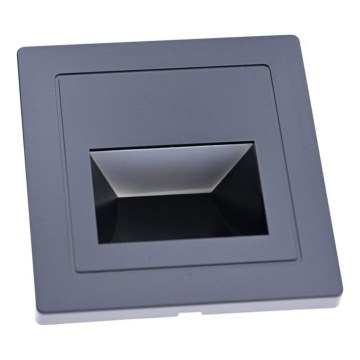 Luminária LED para escada LED/3W/230V 3000K preta
