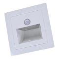 Luminária LED para escadas com sensor de movimento e de crepúsculo LED/3W/230V 6000K branca