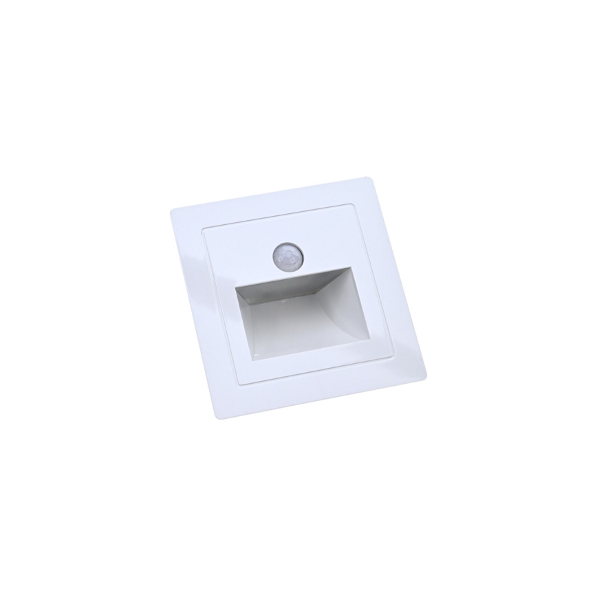 Luminária LED para escadas com sensor de movimento e sensor crepuscular LED/3W/230V 3000K branco