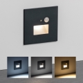 Luminária LED para escadas com sensor de movimento LED/1,5W/230V 3000/4000/6000K antracite