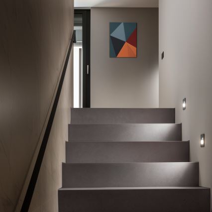 Luminária LED para escadas com sensor de movimento LED/1,5W/230V 3000/4000/6000K antracite