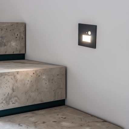 Luminária LED para escadas com sensor de movimento LED/1,5W/230V 3000/4000/6000K antracite
