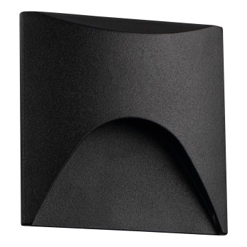 Luminária LED para escadas EXIN LED/2,5W/230V 4000K IP65 preta quadrada