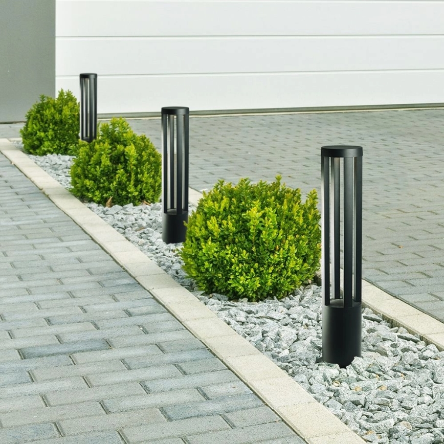 Luminária LED para exterior LED/10W/230V 3000K IP65 80 cm preta