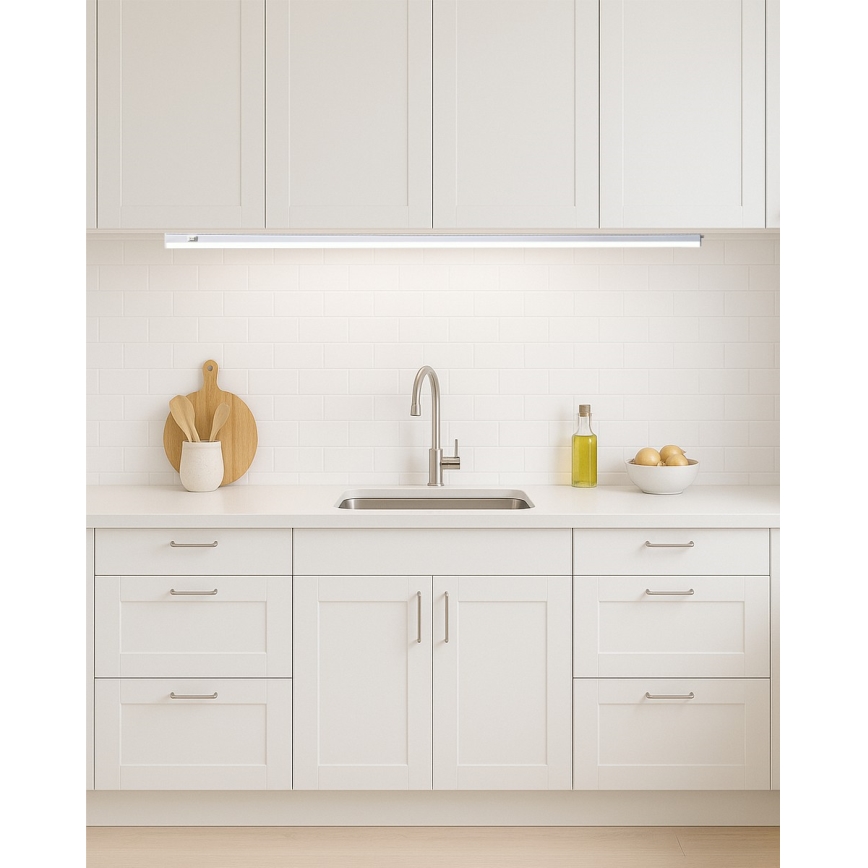 Luminária LED para montagem sob armário TUBE LED/18W/230V 120 cm branca