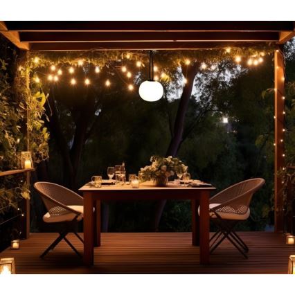 Luminária exterior recarregável LED dimerizável VENEZIA LED/1,5W/5V 2500K IP54 2600 mAh preta