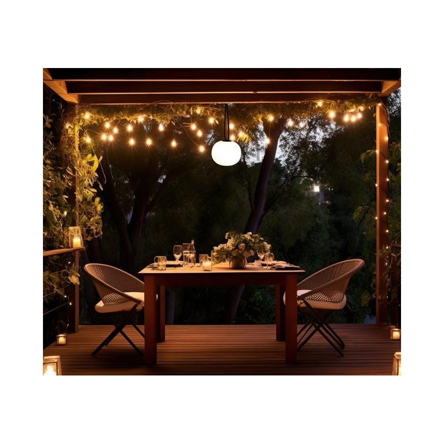 Luminária exterior recarregável LED dimerizável VENEZIA LED/1,5W/5V 2500K IP54 2600 mAh preta