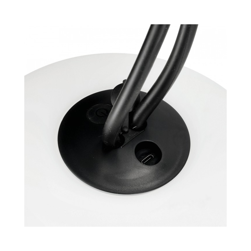 Luminária exterior recarregável LED dimerizável VENEZIA LED/1,5W/5V 2500K IP54 2600 mAh preta