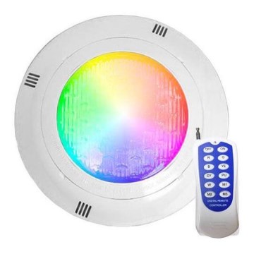 Luminária LED RGBW para piscina, 45 W / 12 V, IP68 — com comando remoto