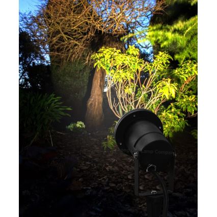 Luminária LED RGBW regulável para exterior BLAKE 1xGU10/4,8W/230V IP65 + controlo remoto