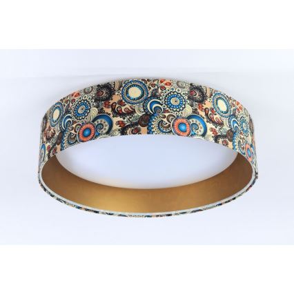 Luminária LED Dimerizável SMART GALAXY LED/24W/230V diâmetro 44 cm multicolor/dourado 3000-6500K + controlo remoto