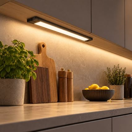 LED Luminária LED/12W/230V 2700/3000/4000/5000/5700K 42 cm preta