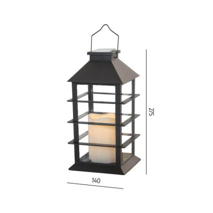 Luminária LED solar suspensa CANDELIO P LED/1xAA 2700K IP44 200 mAh