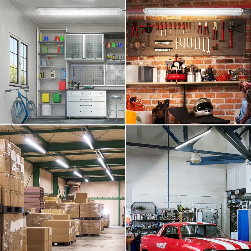 Luminária LED técnica fluorescente T8 2xG13/20W/230V 6500K 120 cm IP65 branca