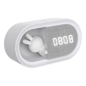 Luminária Noturna LED Regulável com Despertador BUNNY LED/1,2W/5V 3000K