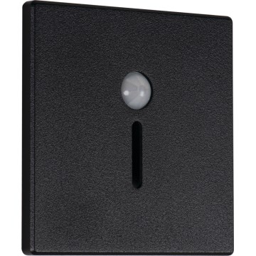 Luminária para escadas LED com sensor de movimento e de crepúsculo MAGNIK LED/1,7W/230V 2700/3300/3900/4600/5700K preta quadrada