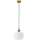 Luminária pendente com cabo HECTOR 1xE27/15W/230V, branco/latão, Ø 20 cm