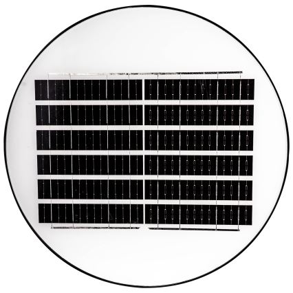 Lâmpada solar de rua LED dimerizável com sensor LED/15W/6V 11000 mAh 6500K IP65 preta + controle remoto