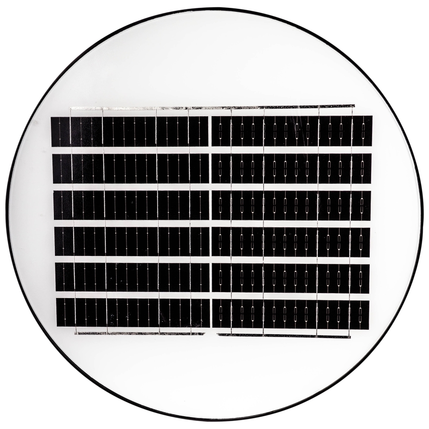 Lâmpada solar de rua LED dimerizável com sensor LED/15W/6V 11000 mAh 6500K IP65 preta + controle remoto