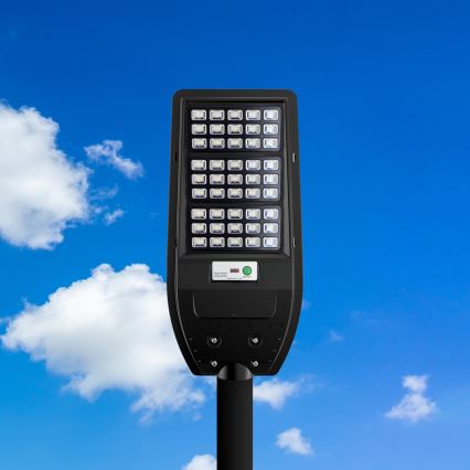 Luminária solar de rua LED VIA 100W/10000 mAh 3,2V 6000K IP54 + controlo remoto