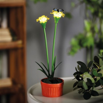 Luminária solar LED 1,2 V 200 mAh IP44 — flor