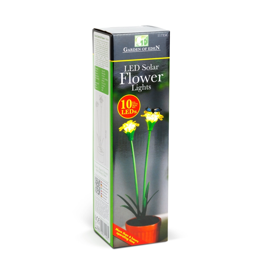 Luminária solar LED 1,2 V 200 mAh IP44 — flor