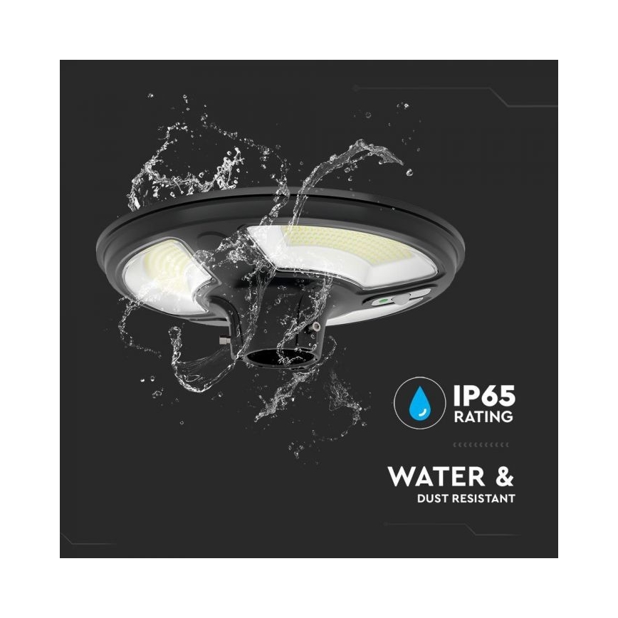 Luminária de Rua Solar LED com Sensor LED/10W/3,2V IP65 4000K 15000 mAh + controlo remoto