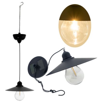 Luminária solar LED com cabo DINA 1,2V 200 mAh IP44