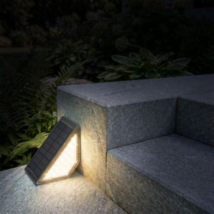 Luminária solar LED ELI LED/4,5W/3,7V 500 mAh IP44 preta