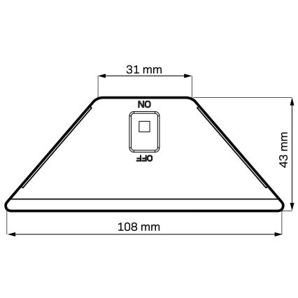 Luminária solar LED ELI LED/4,5W/3,7V 500 mAh IP44 preta