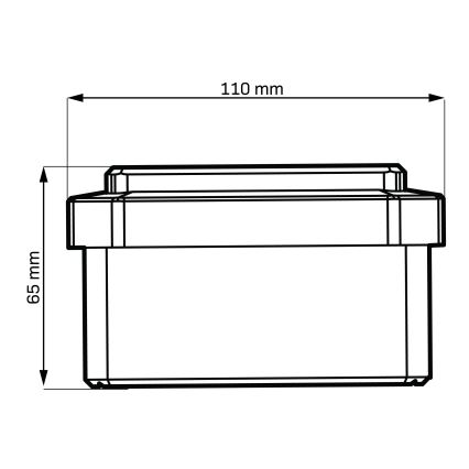 Luminária solar LED ELVO LED/4,5W/1,2V 300 mAh IP44 preta