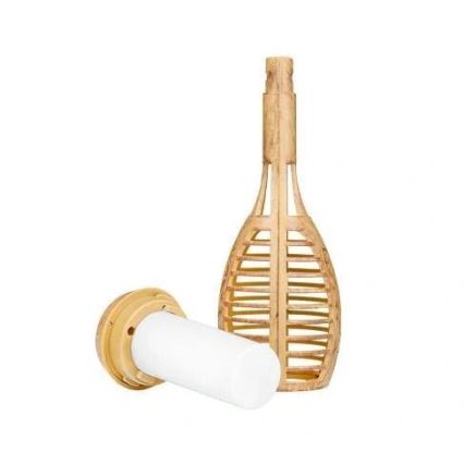 Luminária solar MINISPARK BAMBOO LED/1,8W/5,5V IP44 600 mAh bege