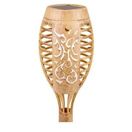 Luminária solar MINISPARK BAMBOO LED/1,8W/5,5V IP44 600 mAh bege