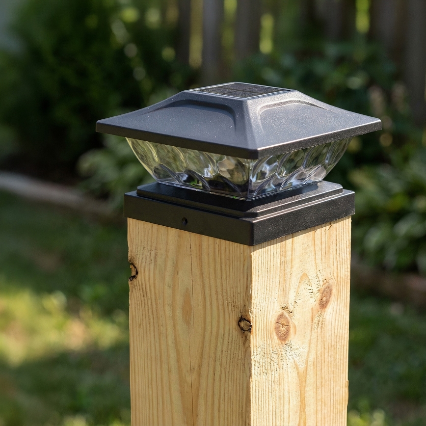 Luminária solar LED TOYA LED/4,5W/230V 3000/6500K 600 mAh IP44 preto