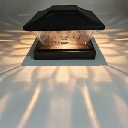 Luminária solar LED TOYA LED/4,5W/230V 3000/6500K 600 mAh IP44 preto
