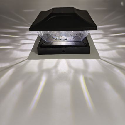 Luminária solar LED TOYA LED/4,5W/230V 3000/6500K 600 mAh IP44 preto