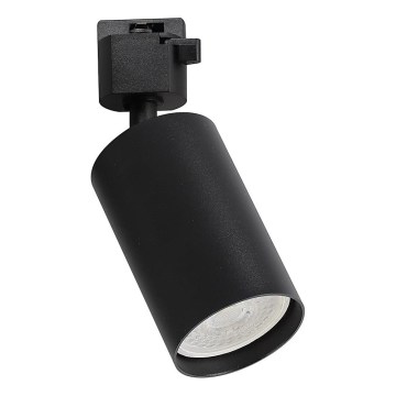 Luminária spot para sistema de trilho monofásico TIGER 1xGU10/10W/230V preta