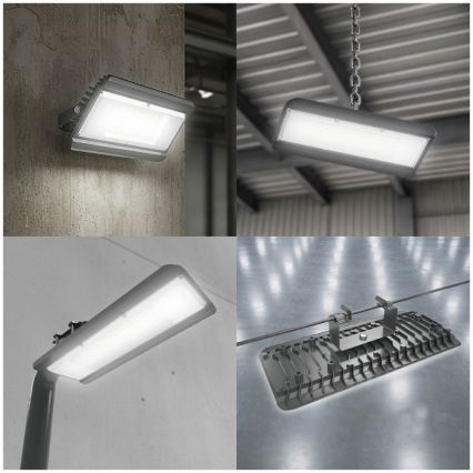 Luminária técnica 4 em 1 MULTILUXO LED/50W/230V 4000K IP65 25,6 cm