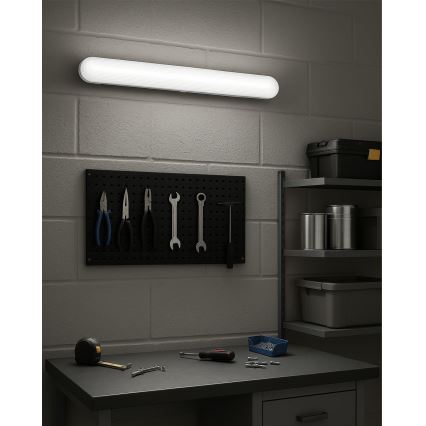 Luminária técnica fluorescente LED/18W/230V 4200K 60 cm IP65