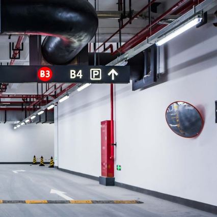 Luminária técnica tubular LED com sensor de movimento e sensor crepuscular LED/36W/230V 6500K IP65 120 cm