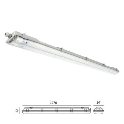 Luminária técnica fluorescente LED T8 2xG13/18W/230V 4000K IP65 127 cm