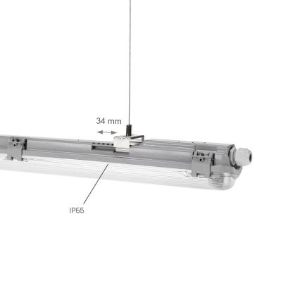 Luminária técnica fluorescente LIMEA T8 1xG13/20W/230V IP65 120cm