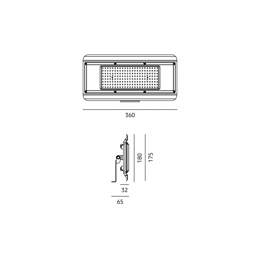Luminária técnica LED 4 em 1 MULTILUXO LED/150W/230V 4000K IP65 36 cm