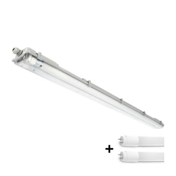 Luminária técnica LED para tubos fluorescentes T8 2xG13/18W/230V 6500K IP65 127 cm