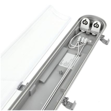 Luminária técnica LED para tubos fluorescentes T8 2xG13/18W/230V 6500K IP65 127 cm