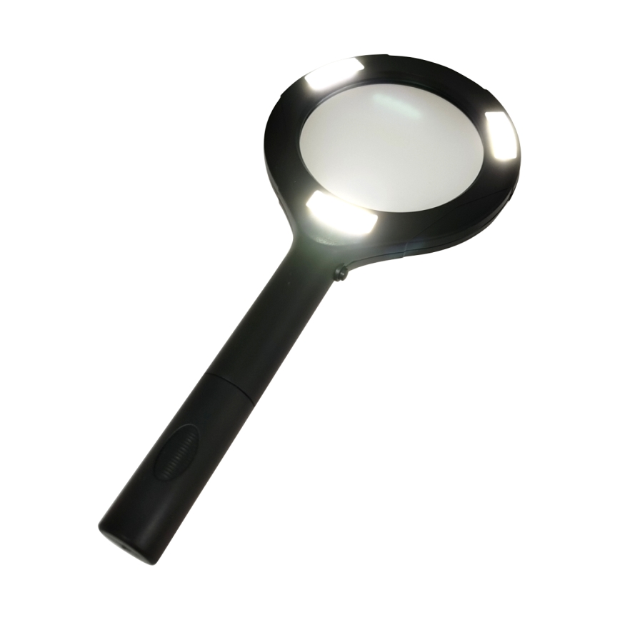 Lupa LED 3×ZOOM com iluminação LED/3W/2xAA IP22